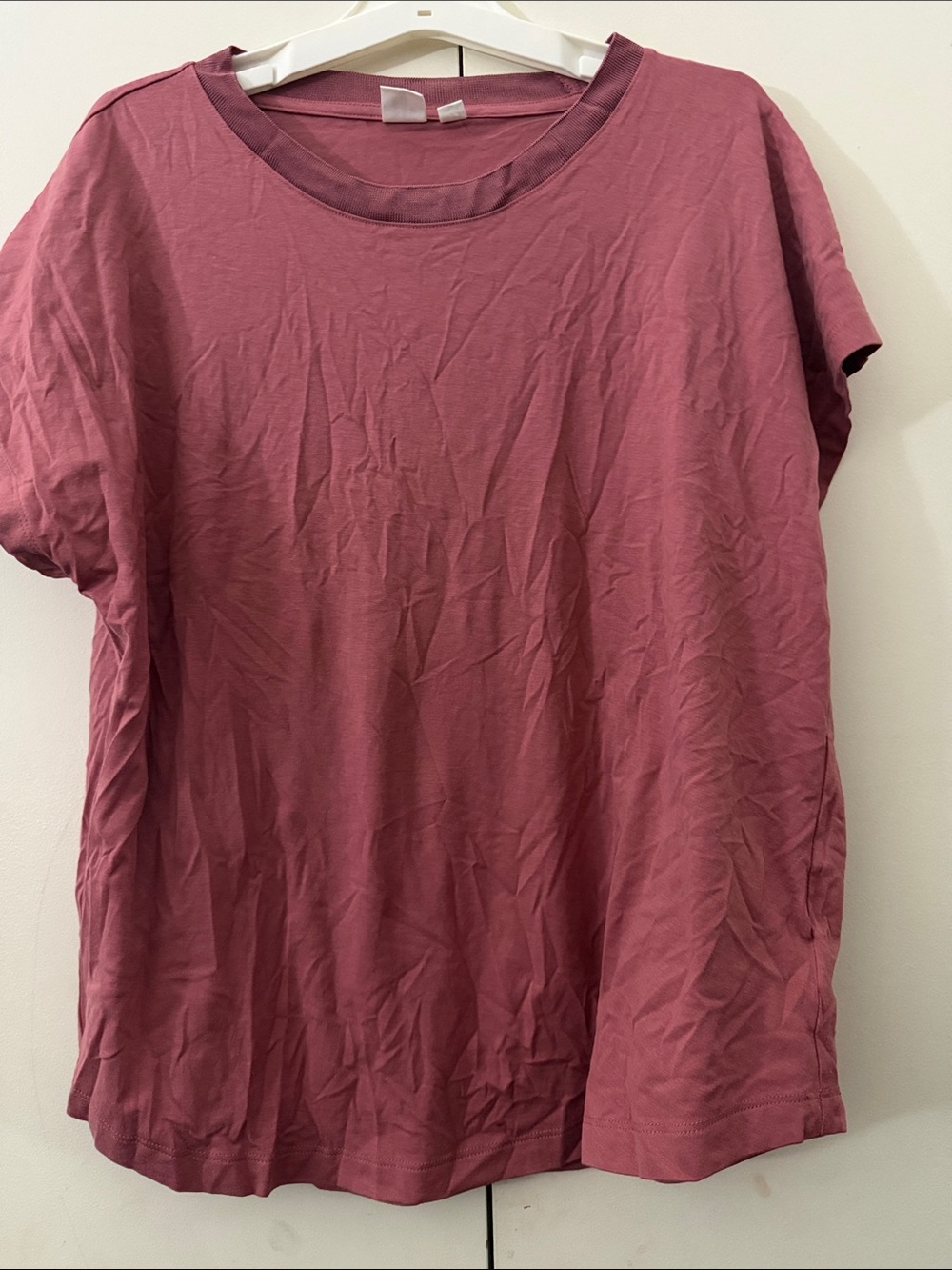 GAP Relaxed Short Sleeve Tee in Dusty Rose